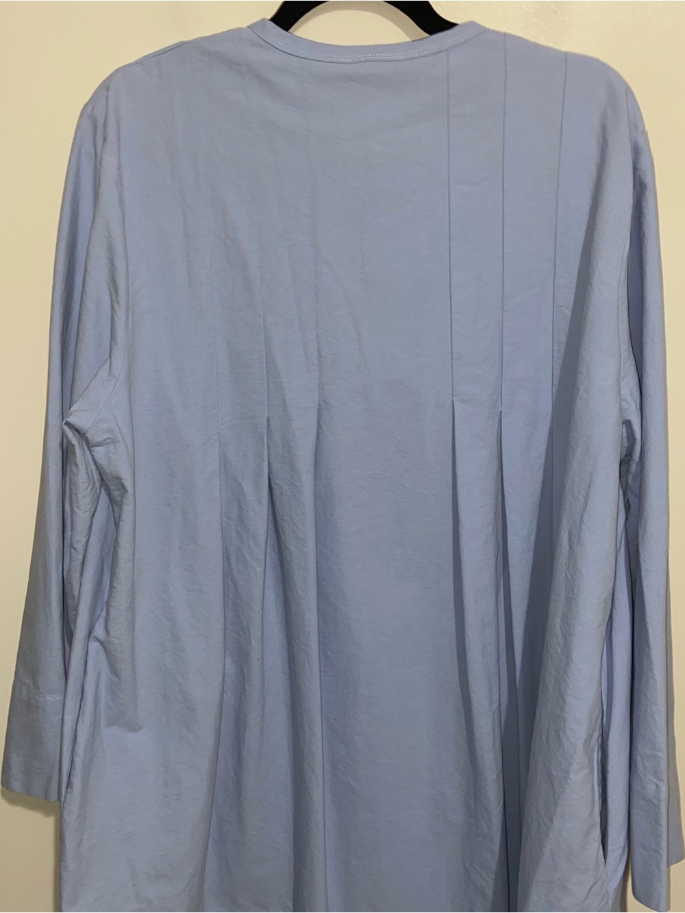 Tuckernuck Dress Womens XXL Sky Blue Luella Pleated Mini Shirtdress Coastal NWT - Picture 11 of 15